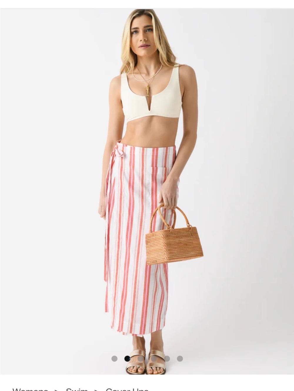 NWT Bondi Born Women's Arezzo Wrap Watermelon Skirt Size L